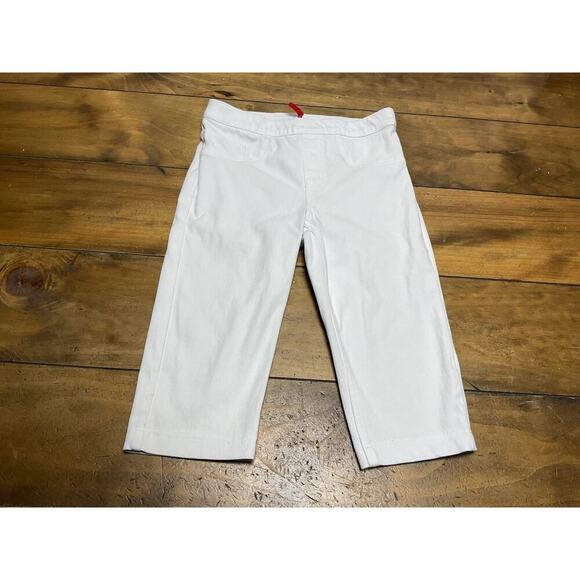 Spanx Control Cropped Denim Flare Capri White Size Small - Picture 1 of 9